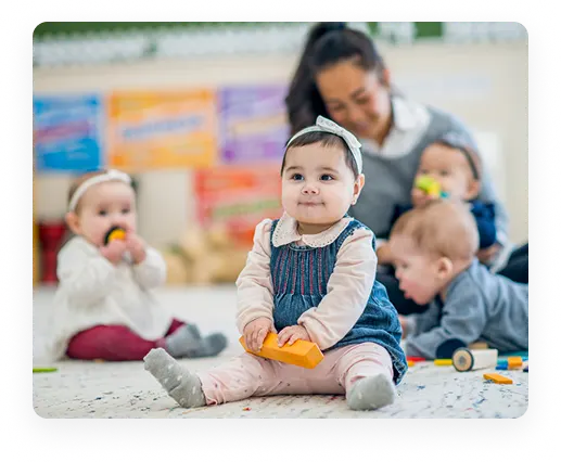 A smiling little girl at Willowdale Children's Academy